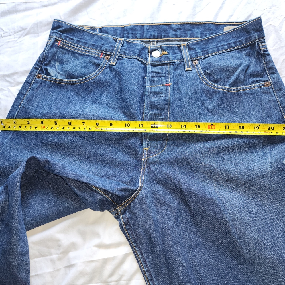 Vtg Levi's Lot 53 Red Tab Men's Dark Blue Jeans Straight Leg Bootcut Sz 34/34 - Picture 16 of 16